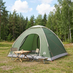 Telkimise telk katusega &otilde;huavaga Roheline 275 x 215 x 125 cm