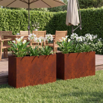 Aia istutuskast 2 tk rooste 80 x 20 x 49 cm