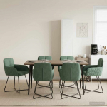 S&ouml;&ouml;gitoa Toolid 6 pcs Samet Mere Roheline 59 x 56,5 x 86 cm