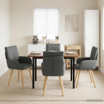 S&ouml;&ouml;gitoa Toolid 4 pcs kangas Tumehall 60 x 56 x 96 cm