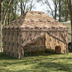 Pop-up Telk 4 Seina Kaa 3 x 4 m Metsaline kamuflaaž