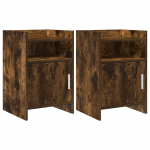 &Ouml;&ouml;kapid 2 pcs Suitsutatud tamm 40 x 36 x 60 cm Tehispuit