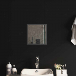 LED vannitoa peegel L&auml;bipaistev 30 x 30 cm karastatud klaas