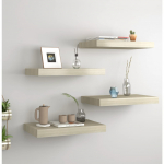 Seinariiulid, 4 tk, tammev&auml;rvi, 40 x 23 x 3,8 cm mdf