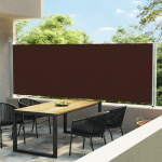 Lahtit&otilde;mmatav terrassi k&uuml;lgsein, 600 x 160 cm, pruun