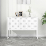 Puhvetkapp, valge, 105x35x75 cm, teras