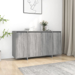 Puhvetkapp, hall sonoma tamm, 135x41x75 cm, tehispuit