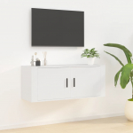 Seinale paigaldatav telerikapp valge 100x34,5x40 cm