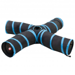 Kassitunnel 4-suunaline must ja sinine 25 cm pol&uuml;ester