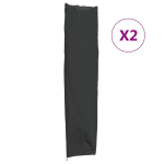 Aia p&auml;ikesevarju katted 2 tk, must, 240x57/57 cm, 420D Oxford