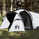 3 inimese matkatelk, valge, 370 x 185 x 116 cm, 190t taft