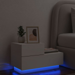 &Ouml;&ouml;kapp LED-tuledega, valge, 70 x 36 x 40,5 cm