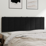Voodipeatsi padi Hanko, must, 160 cm, samet