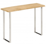 Konsoollaud naturaalsete servadega, 105 x 33 x 76 cm, mangopuit