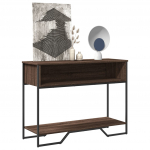 Konsoollaud, pruun tamm, 100x35x74,5 cm, tehispuit