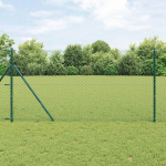 Ahela link aed postidega roheline 1.5 x 10 m teras