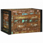 Salvestuskarp pruun ja must 80 x 50 x 50 cm taastatud puit
