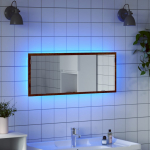 LED VANNITOAPEEGEL PRUUN TAMM 100X8,5X37 CM PROJEKTEERITUD PUIT