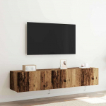 TV Seina Kapp 2 tk Vana puit 80 x 35 x 31 cm Tehispuit