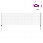 Keermestatud aiakaabel koos 11 u postiga hall 0.8x25 m teras