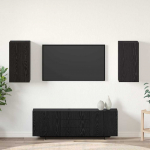 Seina TV Kapid 2 tk Must tamm 30,5 x 30 x 60 cm Tehispuit