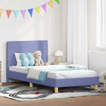 Laste voodiraam peatoega peaga Jeans sinine 80 x 200 cm kangas