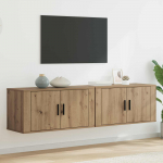Seinale paigaldatav TV kapi komplekt 2 tk k&auml;sit&ouml;&ouml;puu
