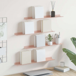 Ujuv riiul 4 tk Roosa 60 x 8,5 x 2,5 cm Teras