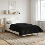 Suvised teki Must 135 x 200 cm Mikrokiud ja Teddy villa