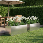 Aia istutuskast 2 tk h&otilde;bedane 40 x 20 x 20 cm roostevaba teras