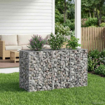 Gabioni t&otilde;stetud voodi H&otilde;bedane 130 x 50 x 80 cm Tsinkteras
