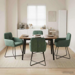 S&ouml;&ouml;gitoa Toolid 4 pcs Samet Mere Roheline 59 x 56,5 x 86 cm