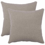 Diivanipadi 2 tk HEERLEN helehall 35 x 35 cm boucl&eacute;
