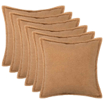 Diivanipadi 6 tk HOUTEN beež 45 x 45 cm boucl&eacute;