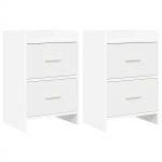 &Ouml;&ouml;kapid 2 pcs Valge 40 x 30 x 60 cm Tehispuit