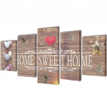 Seinamaalikomplekt home sweet home, 200 x 100 cm