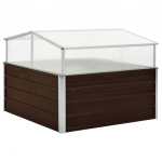 Kasvuhoone pruun 100 x 100 x 85 cm, tsingitud teras