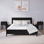 &Ouml;&ouml;kapid 2 tk, must, 79,5 x 38 x 65,5 cm, m&auml;nnipuit