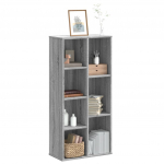Raamatualus, hall sonoma tamm, 50x25x105 cm, tehispuit