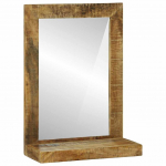 Vannitoa peegel Ristk&uuml;lik Pruun 50 x 22 x 70 cm Tugev mango puu