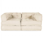 Modulaarne diivan 2 tk cream 140 x 70 x 56 cm kangas