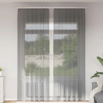 Voile kardinad varrastaskutega 2 tk, tumehall