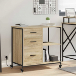 Kapp laadimisjaamaga sonoma tamm 76 x 41 x 72 cm tehispuit