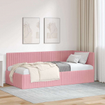 Nurgavoodi raam peaga Roosa 90 cm x 200 cm Samet