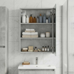 Vannitoa peeglikapp Betoonhall 50 x 14,5 x 70 cm Tehispuit
