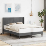 Voodiraam peatsiga Tumehall 120 x 190 cm Samet