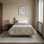 Suvised teki Helehall 155 x 220 cm Mikrokiud ja Teddy villa