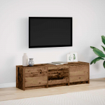 Telerikapp LEDiga sahtliga Vana puit 140 x 34 x 40 cm Tehispuit