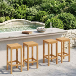 Baaritool 4 pcs Pruun Tugev teakpuit