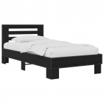 Peatsiga voodiraam Must tamm 80 x 200 cm Tehispuit
